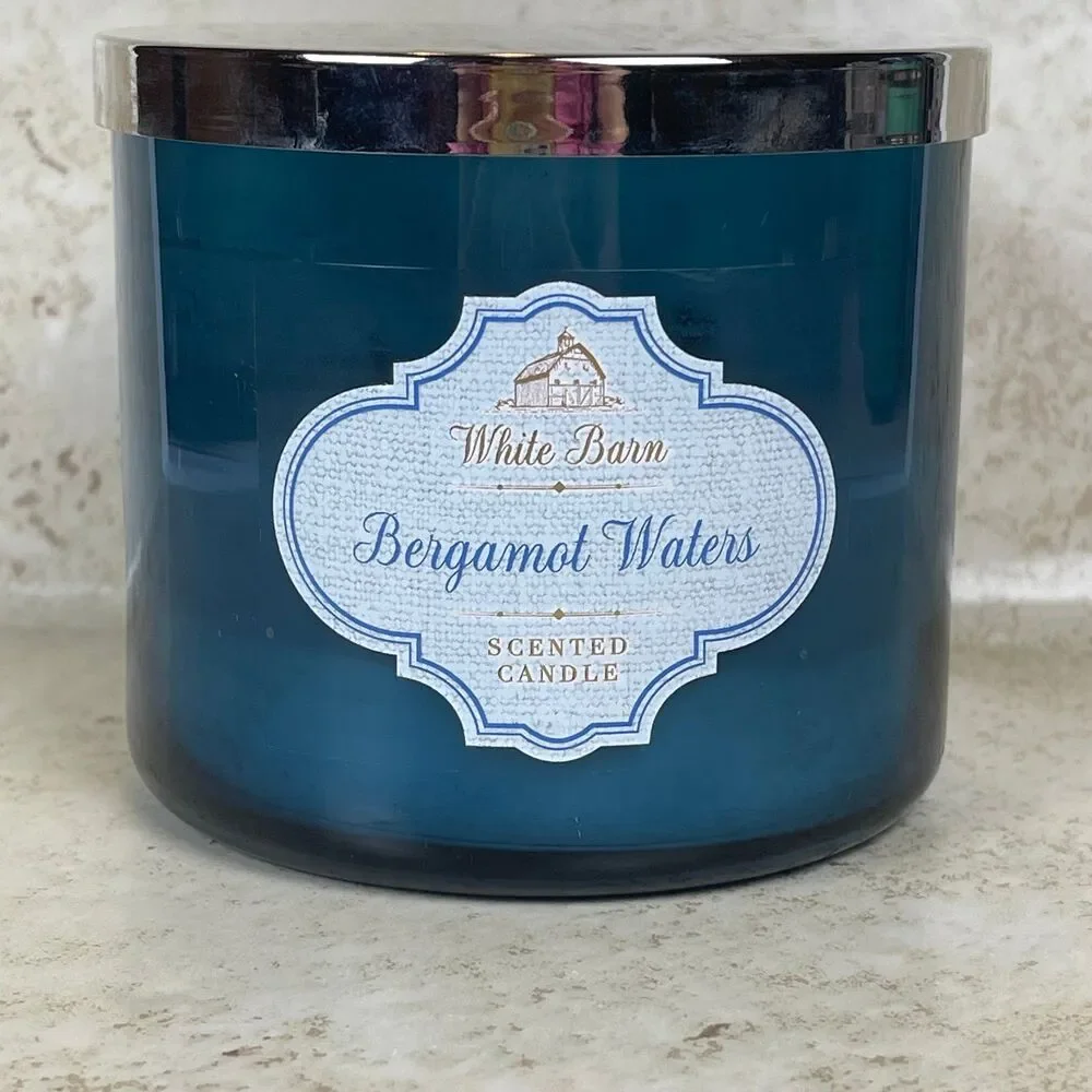 White Barn - Bath & Body Works | Bergamot Waters 3-Wick Candle - Picture 1 of 5
